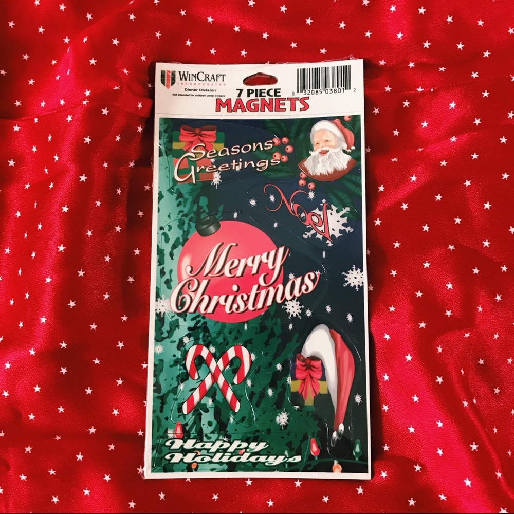 Vintage | 80s Christmas Refrigerator Magnets